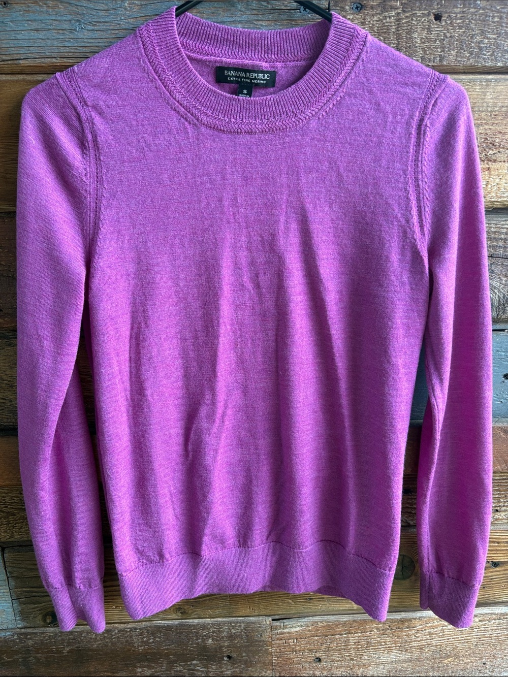 Banana Republic Women's Magenta Crewneck Sweater